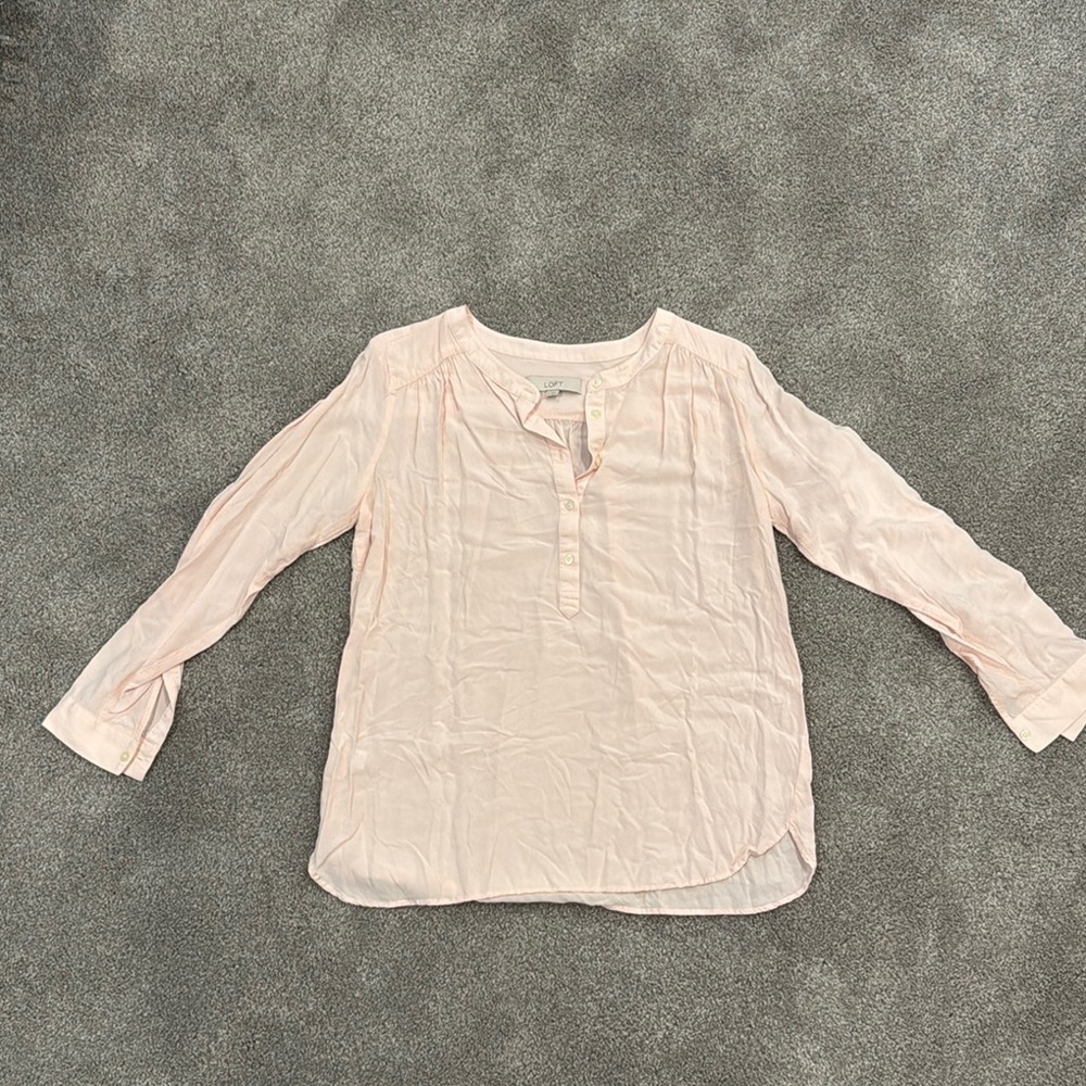 Women's Blush Pink Top LOFT